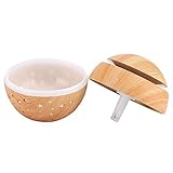 Rosvola 130 Ml Tragbarer Luftverteiler mit Holzmaserung für das Spa-Behandlungszentrum Im Home Office, Helle Holzmaserung