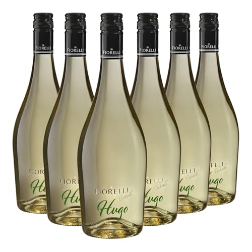 Fiorelli Hugo – Aperitivo italiano: cóctel aromático espumoso a base de vino blanco. Caja de 6 botellas, 4500 ml, 7 % vol