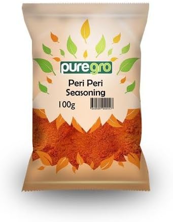 Puregro Peri Peri Seasoning 100g | PACK OF 1 | Seasoning Blend With Bird's Eye Chillies & Herbs | SPICY & ZINGY | Premium Quality Product.