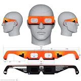 Absolute Eclipse Okulary przeciwsłoneczne zaćmienie z certyfikatem ISO 12312-2 CE | Bull | Okulary do zaćmienia 12 sierpnia 2026 r. | Dorośli i dzieci | Opakowanie 1 | Producent europejski