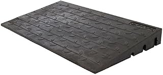 Silver Spring 4" High Rubber 3-Channel Threshold Ramp for Wheelchairs, Mobility Scooters,