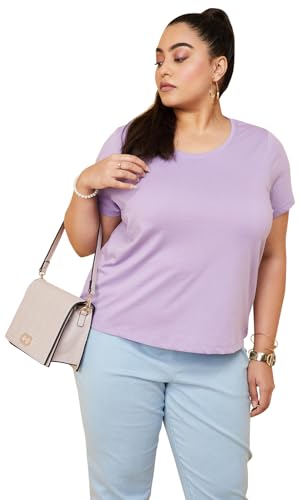 Image of Max Plus Size Women Solid T-Shirt