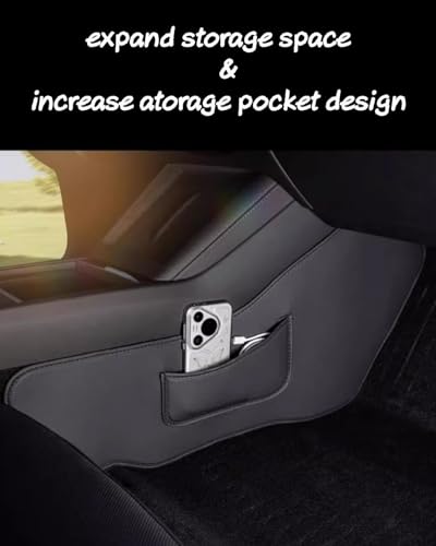 Tapetes antipatadas Tesla Model 3 Highland de cuero protector lateral 3