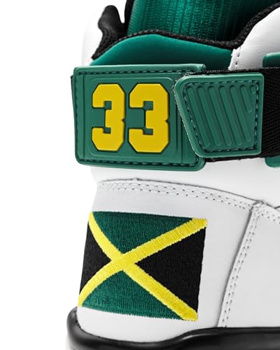 PATRICK EWING ATHLETICS 33 HI OG White/Black/Green/Yellow JAMAICA 1EW90014-1123