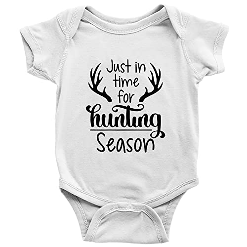 Just in Time for Hunting Season - Crawl Walk Hunt - Funny Cute Infant Creeper, One-Piece Baby Bodysuit 0-24 Months
