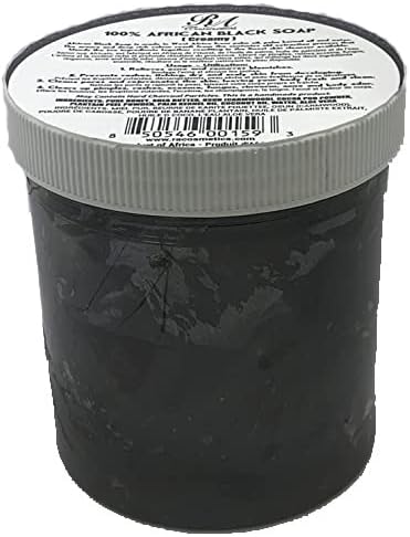 100% Natural African Black Soap Paste 16 oz