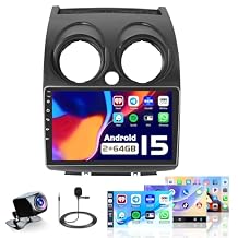 DSP&EQ Android 15 2+64G Radio for Nissan Rogue Sport Qashqai 2008-2013, 9 inch Touch Screen for Nissan Rogue Touch Screen Car Stereo, Bluetooth, GPS, 5G WiFi, FM RDS, Mirror Link, 26UI