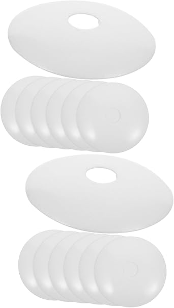 12pcs Ceiling Canopy Light Base Tray for Chandelier Decor Compact Lamp Cover for Pendant Light Fixture Resistant Easy to Store Use for Home Lighting