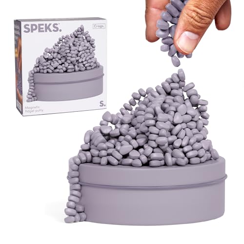 Speks Original Crags Ferrite Putty | 500+ Ferrite Stones in a Tin, Fidget Toy for Stress Relief, Sensory Desk Toy for Adults & Teens 14+ | Lavendar, Medium