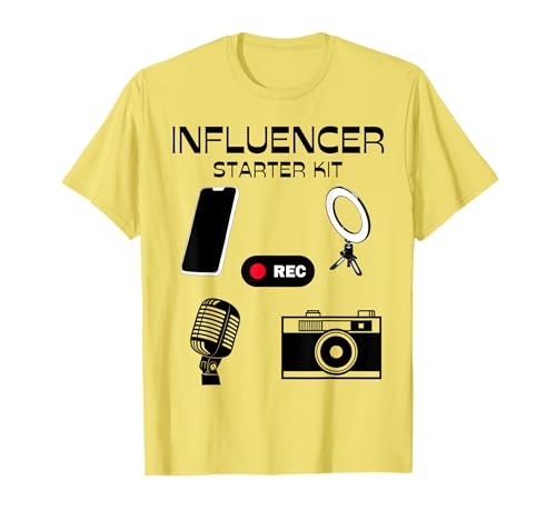 Influencer Starter Kit Funny Content Creator Social Media T-Shirt