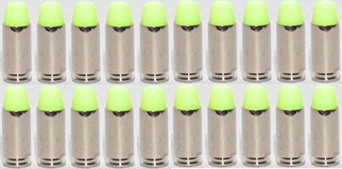 Ultimate Arms Gear ST Action Pro Pack Of 20 Inert 9mm 9x19mm Parabellum NATO Luger Pistol Yellow Safety Trainer Cartridge Dummy Ammunition Ammo Shell Rounds with Nickel Case