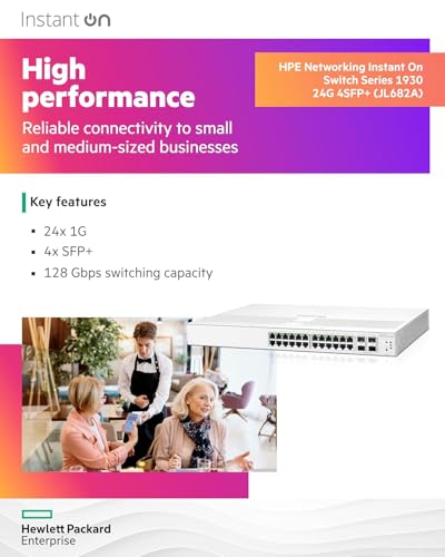 Image of HPE Networking Aruba Instant On Switch 24 Ports Gigabit 4 Ports SFP+ 1930 - JL682A