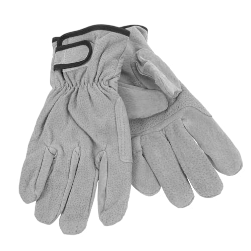 DIYEAH Herren-arbeitshandschuhe Hitzebeständige Schweißhandschuhe Finger Wärmedämmhandschuhe Für Schweißer Schwarz