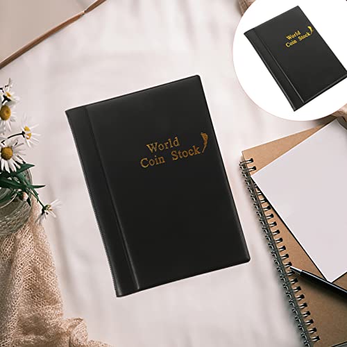 Garneck Coin Collection Supplies Coin Album Challenge Coin Album Coin Collection Book Commemorative Coins Display Album 120-Pockets Coins Storage Display Box Case Black Coin Holder #TOP1