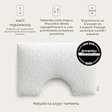 Coop Home Goods Poduszka do spania na boku – poduszka z pianki z pamięcią kształtu, poduszka pod szyję dla osób śpiących na boku, poduszka pod kark, łagodząca ból snu, ergonomiczna poduszka do spania