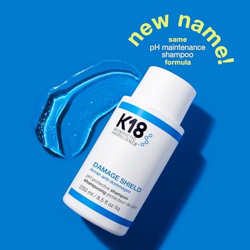 K18 Damage Shield Protective Shampoo, Reduces Frizziness & Tangles, Maintains Hair Health, 8.5 Fl Oz