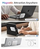ORICO Magnetische 1TB Externe SSD mit 100W PD-Ladung, bis zu 1000 MB/s, Portable SSD USB 3.2 Gen 2, Kompatibel mit USB-C Laptop, Smartphone, iPhone 16/15 Pro Max - BookDrive P10PLUS – Ansicht 2