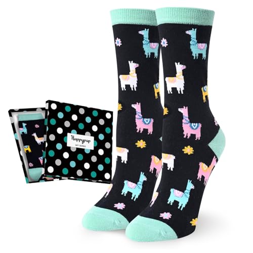 Llama Gifts for Women - Llama Socks for Women Crazy Socks, Funny Alpaca Gifts Teen Girls