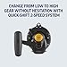 PENN 1292938 Squall Lever Drag 2-Speed Trolling Fishing Reel, 890/50, black, IGFA50, SQL50VSW
