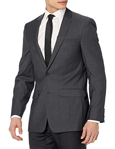 Image of DKNY Mens Wool Pindot Sportcoat Gray 36R