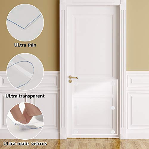 POPETPOP Protetor de proteção contra arranhões para porta de animais de estimação, capa protetora de