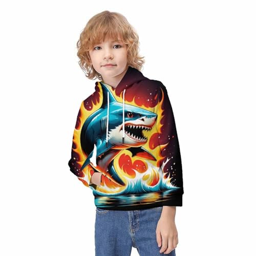 Pull Requin 3D cadeau de Noël idéal pour adolescent de 13 à 15 ans
