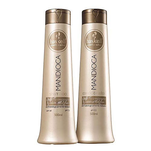KIT SHAMPOO CONDICIONADOR MANDIOCA HASKELL 500ML CADA
