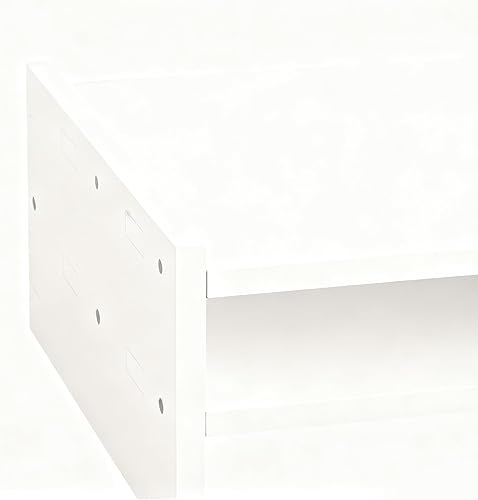 Miniatura 7 de Soporte de computadora - Soporte elevado para monitor de escritorio con compartimentos de almacenamiento, organiza para laptop, escritorio, TV,