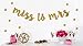 Miss to Mrs Banner Bachelorette Party Bridal Shower Decoration Supplies - Free 200 pcs Gold Dots by ROUNDSQUARE