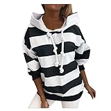 sweatshirts decke pullover anime pullover kapuzenpullover damen hoodie nutella pullover pulloverkleid sweatshirt damenn oversize pullover damen stüssy hoodie sweatshirts strickpulli(Schwarz,XXL)