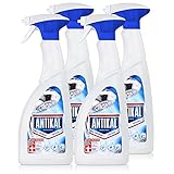 Antikal Kalkreiniger Spray 750ml - Entfernt hartnäckige Kalkbeläge (4er Pack)