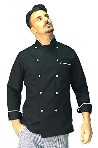 Blouse de cuisine pour homme personnalisable pour cuisinier cherchant une veste de chef durable