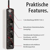 Brennenstuhl Ecolor Steckdosenleiste 4-Fach – Ansicht 3