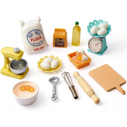 CHAMBERY 1:12 Scale Miniature Dollhouse Kitchen Baking Accessories