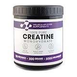 Molecular Edge Supplements Creatine Monohydrate 500 Grams (1.1lbs) 100 Servings - 5,000 mg per Servi