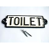 ダルトン(Dulton) アイアンサイン TOILET(トイレット) 重量感と歪さがくせになる ドアプレート ビス止め 案内 個室 お手洗い 高さ50mm 幅175mm 405