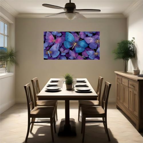 Vinilo autoadhesivo de pared mariposa decoración de interiores sofisticada y elegante 120x80 5