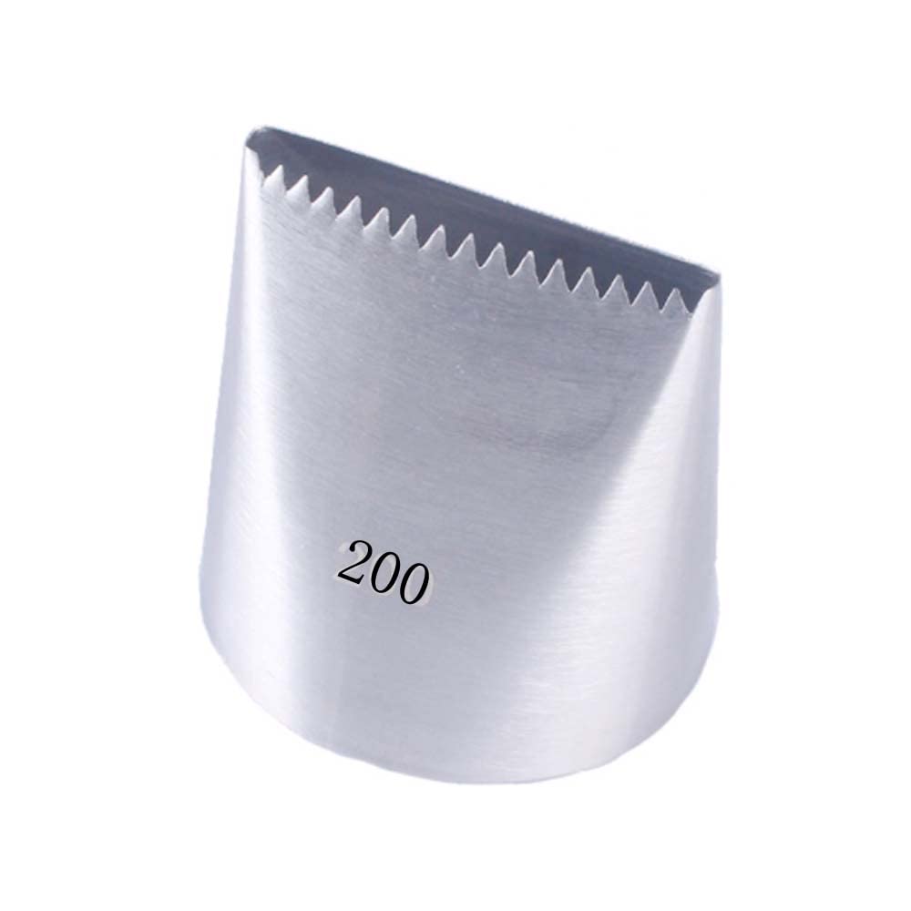 Reland Sun Cream 1Pc 304 Stainless Steel Piping Tip Cake Piping Rose Snow Top Cake Topping Cookie Baking Tool (200)