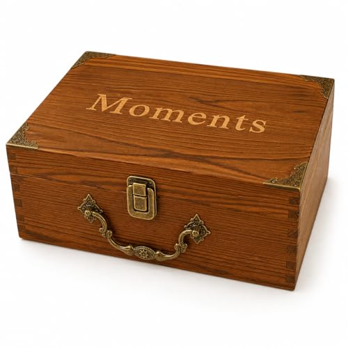 WUSUDUR Keepsake Box - Elegant Memory Storage Box for Photos, Letters & Personal Treasures - Decorative Home Decor & Meaningful Gift