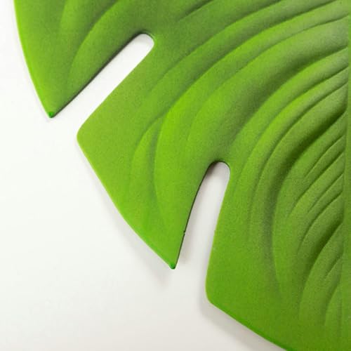 Sets de table en EVA de qualité supérieure avec motif de feuille tropicale vert élégant
