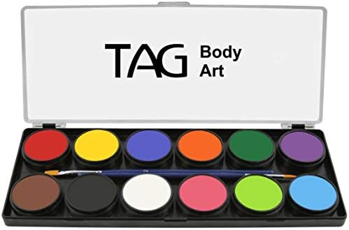 TAG Face & Body Paint - Regular Palette 12 x 10g