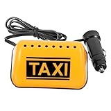 Panneau lumineux LED pour taxi : livré avec un adhésif en bas, vous pouvez facilement coller la lumière sur le dessus de votre voiture.