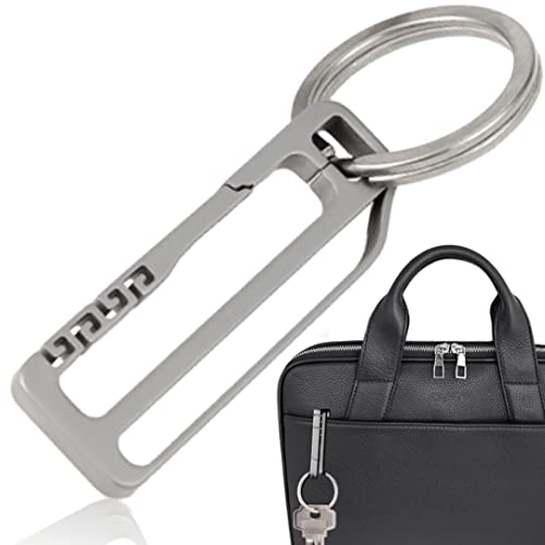 [Granzac] キーホルダー チタン 《鍵がスグ見つかる》【 サッと取り外せる！】 キーリング フック 車 自転車 鍵 バイク ベルト 家