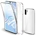 Moozy 360 Degree Case for Huawei P30 Pro - Transparent Full Body Slim Cover - Hard PC Back and Soft TPU Silicone Front