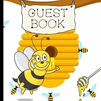 Guest Book: Bumble Bee Baby Shower Guest Book Includes Gift Tracker and Memory Picture Section to Create a Lasting Keepsake to Remember Forever 1718150164 Book Cover