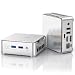 NiPoGi Essenx E2 Mini PC, Ιntel Twin Lake N150(bis zu 3,6 GHz), 8 GB DDR4 256 GB M.2 SSD Mini Desktop Computer für Schule/Büro, 4K Dual Display, HDMI 2.0, DP, Dual-WiFi, VESA-Halterung.