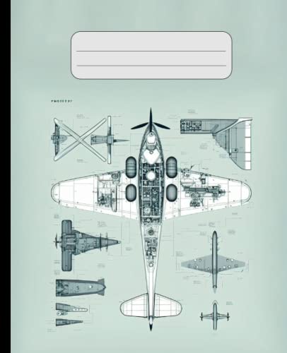 Airplane Notebook: College-Ruled Blank Notebook For Aviation Fans, Great Gift For People Who Don't Stop Talking About Planes