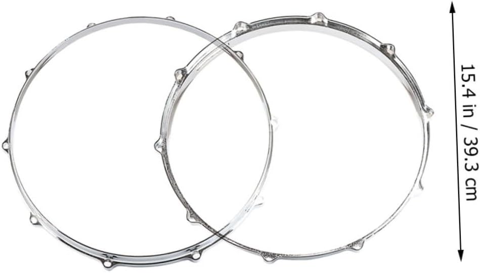 2pcs Snare Drum Hoops Lightweight Rim Replacement for Percussion Instruments Easy to Install for Musicians and Drummers