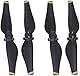 Dilwe Schnellwechsel-Propeller für Mavic Air, 2X CCW Propeller + 2X CW Propeller - Kohlefaser Verbundstoff - Upgrade Propellers für Mavic Air, 2 Paare (Gold Stripe)