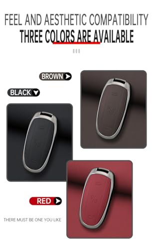 Coque de clé Tesla Model X protège télécommande Kunio rouge